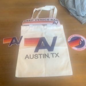 Aviator Nation bag with 3 stickers